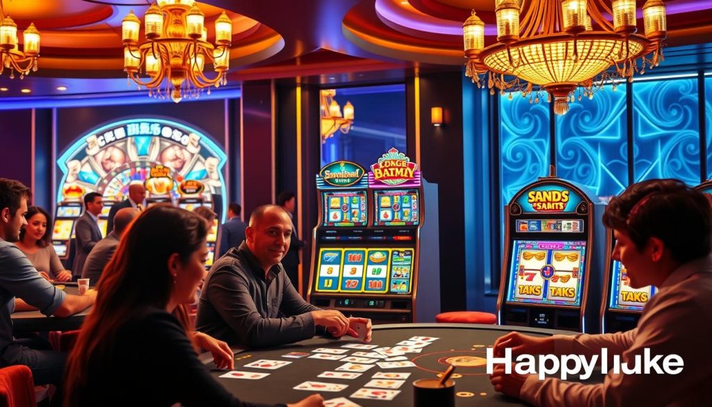 đa dạng trò chơi Happyluke