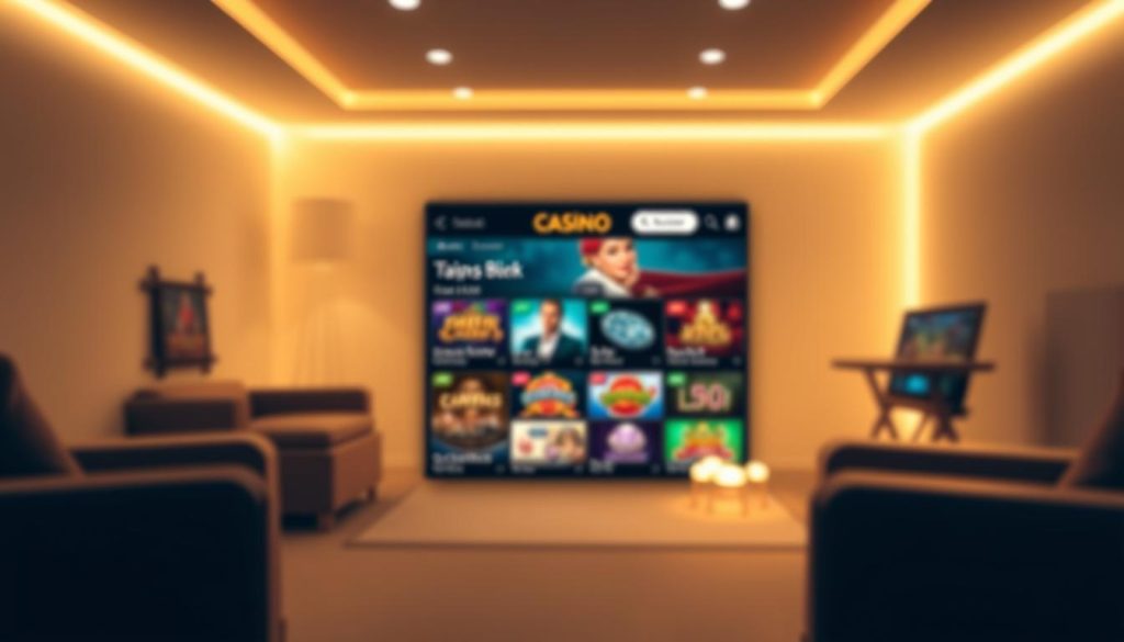 giao diện casino mobile