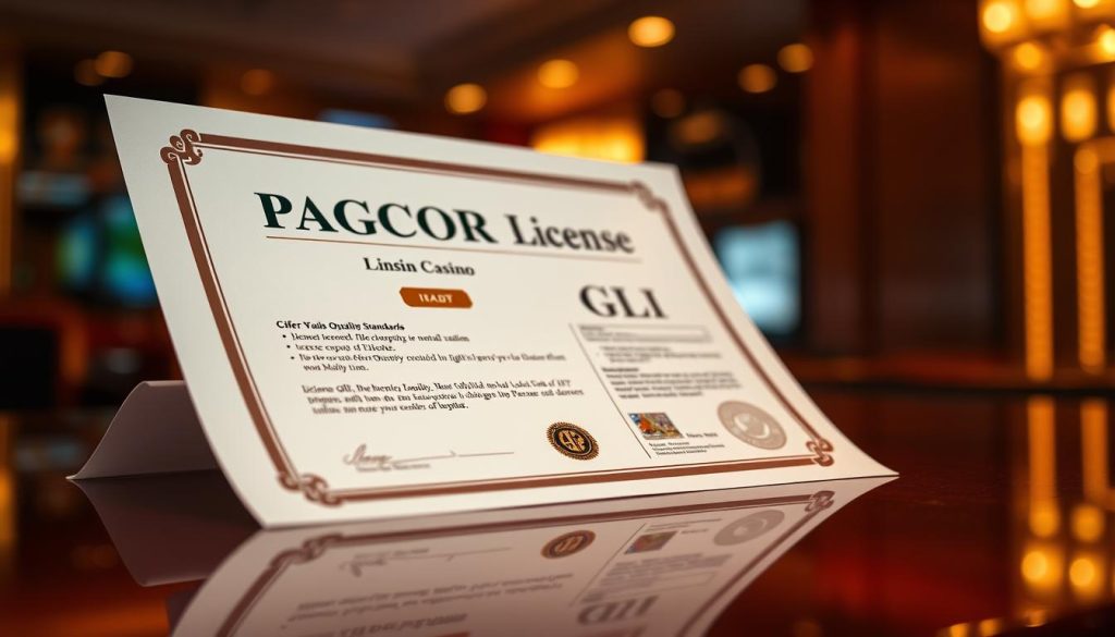 giấy phép PAGCOR và tiêu chuẩn GLI